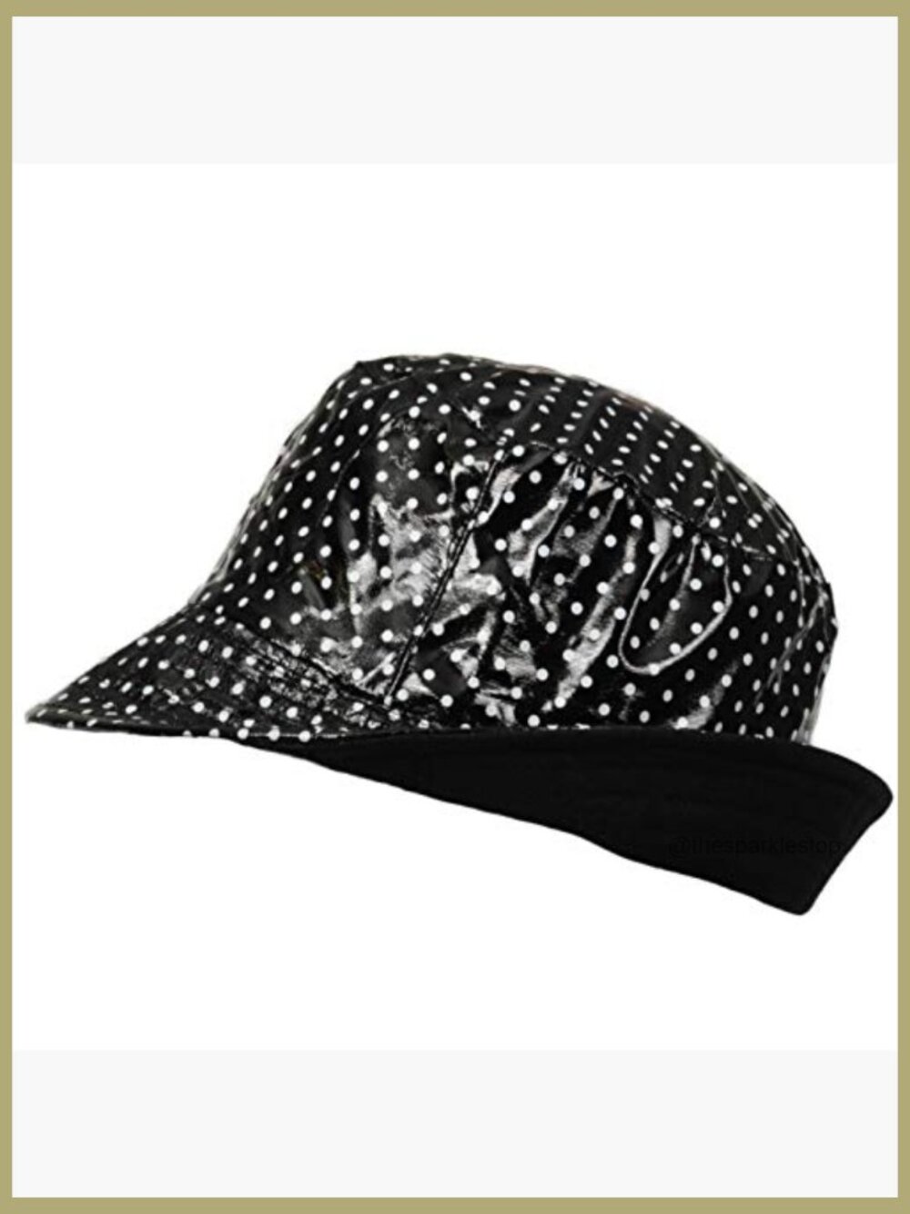 Waterproof Vinyl Bucket Rain Hat, Lightweight Lining, Outdoor - Picture 2 of 3